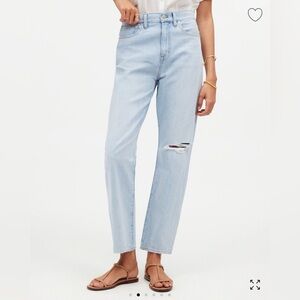 Madewell Sky Blue Ankle Jeans